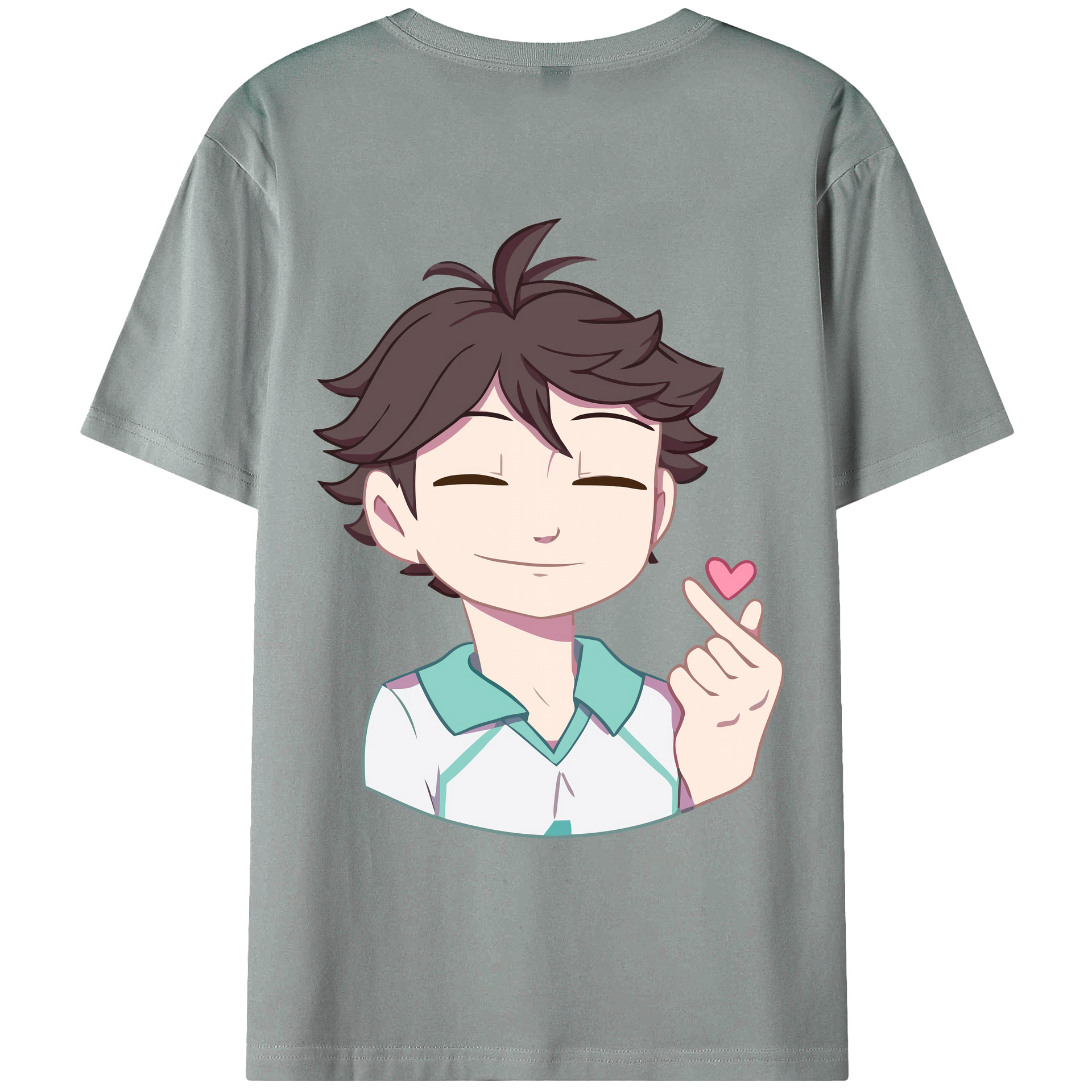 （画像用） ハイキュー!! Haikyu!! 綿100％ メンズ半袖Tシャツ（バックプリント） 通気性